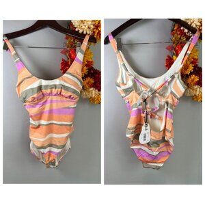 prAna Womens Mallorca Swim One-Piece XS XTRA SMALL in Waves